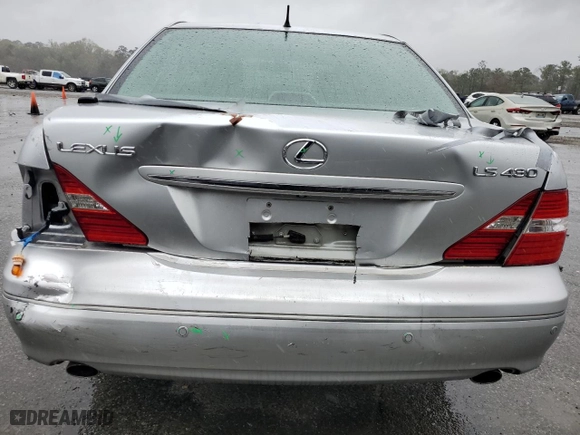 2006 Lexus LS 430 with VIN JTHBN36F565032797, listed as a Copart auction lot 48947065 with 192,239 mi miles and Salvage Title. Bid and sale history available at carsss.com. Image 6.