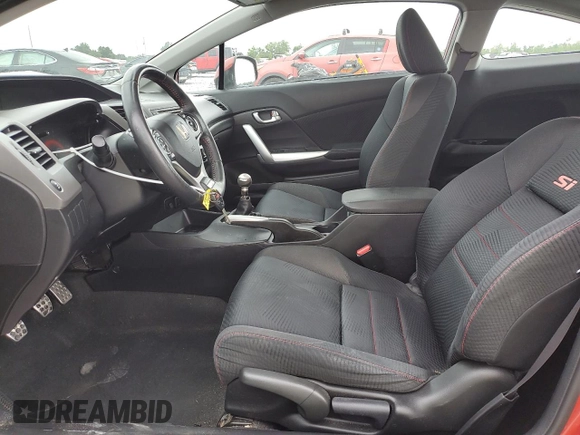 2012 Honda Civic Cpe Si with VIN 2HGFG4A54CH702346, listed as a Copart auction lot 52257745 with 142,564 mi miles and Salvage Title. Bid and sale history available at carsss.com. Image 7.