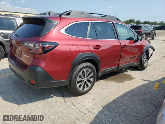 2025 Subaru Outback Premium with VIN 4S4BTADC3S3111701, listed as a Copart auction lot 67938994 with 218 mi miles and Salvage Title. Bid and sale history available at carsss.com. Image 3.