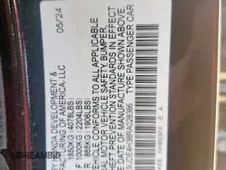 2024 Acura Integra w/A-Spec Package z VIN 19UDE4H38RA028386, wystawiony jako Copart lot #52948815 z przebiegiem 4 544 mil mil oraz Szkoda całkowita • Salvage title. Historia ofert i sprzedaży dostępna na DreamBid. Obrazek 13.