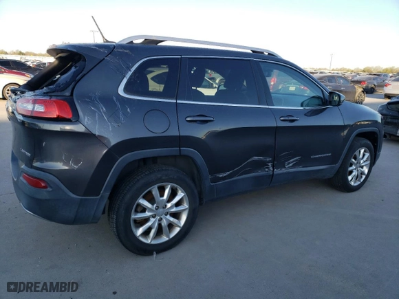 2015 Jeep Cherokee Limited with VIN 1C4PJMDB8FW772119, listed as a Copart auction lot 49793935 with 145,530 mi miles and Clean Title. Bid and sale history available at carsss.com. Image 5.