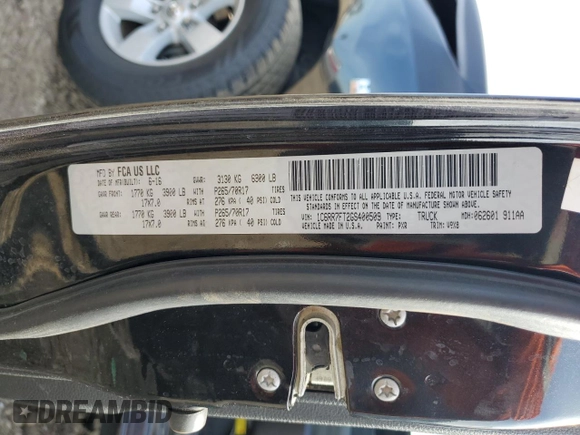 2016 Ram 1500 Express z VIN 1C6RR7FT2GS400509, wystawiony jako Copart lot #53233745 z przebiegiem 174 421 mil mil oraz Szkoda całkowita • Salvage title. Historia ofert i sprzedaży dostępna na DreamBid. Obrazek 14.