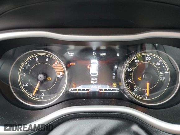 2018 Jeep Cherokee Trailhawk Leather Plus with VIN 1C4PJMBX1JD512857, listed as a Copart auction lot 58730535 with 104,252 mi miles and Clean title. Bid and sale history available at DreamBid. Image 9.