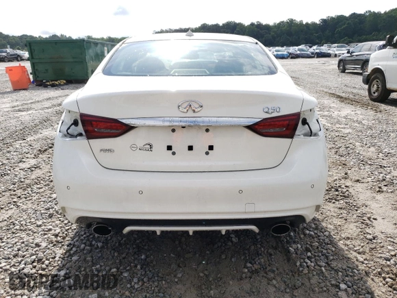 2022 Infiniti Q50 Sensory with VIN JN1EV7CR6NM341660, listed as a Copart auction lot 59622755 with 32,466 mi miles and Salvage title. Bid and sale history available at DreamBid. Image 6.