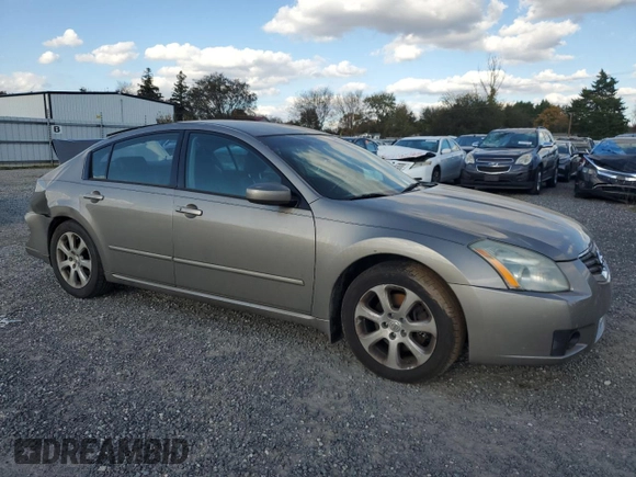 2007 Nissan Maxima SL with VIN 1N4BA41E17C839502, listed as a Copart auction lot 78394784 with 124,477 mi miles and Salvage Title. Bid and sale history available at DreamBid. Image 4.