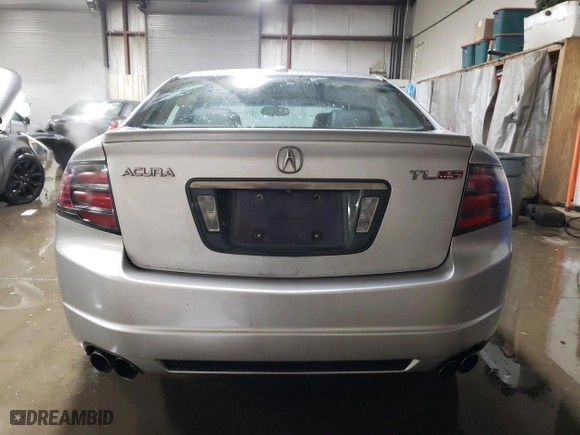 2007 Acura TL Type-S with VIN 19UUA76567A041331, listed as a Copart auction lot 87545105 with 179,721 mi miles and Salvage Title. Bid and sale history available at carsss.com. Image 6.