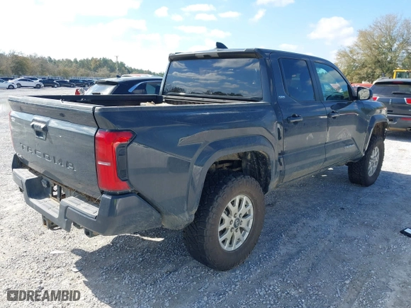 2024 Toyota Tacoma 4WD SR5 with VIN 3TYLB5JNXRT031852, listed as a IAAI auction lot 41779552 with 9,625 mi miles. Bid and sale history available at carsss.com. Image 4.