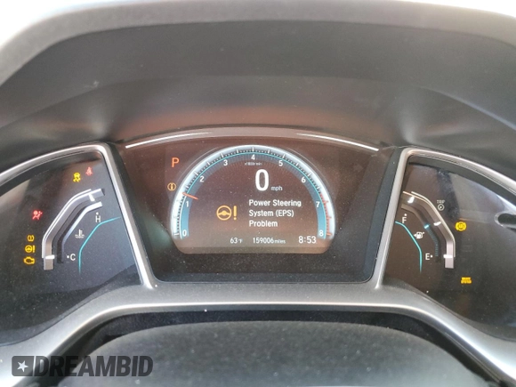 2016 Honda Civic EX with VIN 19XFC2F79GE241400, listed as a Copart auction lot 52260715 with 159,006 mi miles and Salvage Title. Bid and sale history available at DreamBid. Image 9.