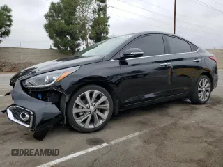 2022 Hyundai Accent Limited with VIN 3KPC34A69NE169785, listed as a Copart auction lot 74907834 with 42,779 mi miles and Clean Title. Bid and sale history available at carsss.com. Image 1.