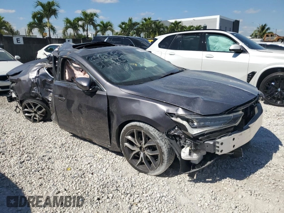 2021 Acura ILX w/Premium Package with VIN 19UDE2F76MA003618, listed as a Copart auction lot 52696985 with 0 mi miles and Non Repairable. Bid and sale history available at carsss.com. Image 4.