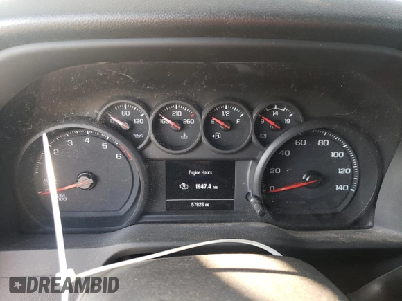 2022 Chevrolet Silverado 1500 Custom Trail Boss with VIN 3GCPDCED8NG613390, listed as a Copart auction lot 71494664 with 57,928 mi miles and Salvage Title. Bid and sale history available at DreamBid. Image 9.