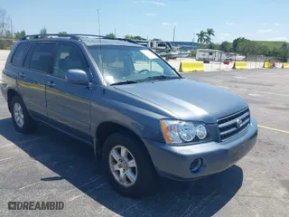 2003 Toyota Highlander with VIN JTEGF21A730098931, listed as a IAAI auction lot 42063048 with 142,704 mi miles. Bid and sale history available at carsss.com. Image 1.