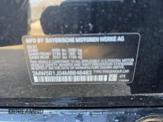 2021 BMW 3 Series 330i with VIN 3MW5R1J04MBB48483, listed as a Copart auction lot 46145125 with 128,555 mi miles and Clean Title. Bid and sale history available at carsss.com. Image 10.