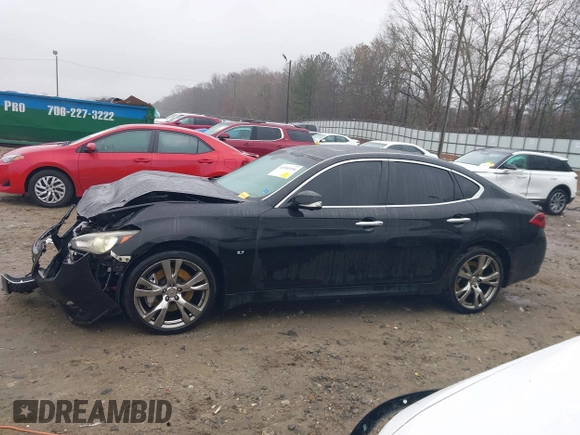 2015 Infiniti Q70 with VIN JN1BY1AR9FM561113, listed as a IAAI auction lot 41541936 with 266,227 mi miles and . Bid and sale history available at DreamBid. Image 14.