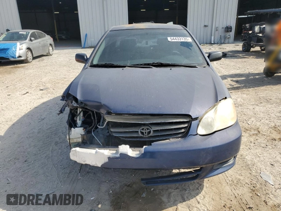 2004 Toyota Corolla CE with VIN 1NXBR32E64Z219676, listed as a Copart auction lot 54433135 with 187,495 mi miles and Salvage Title. Bid and sale history available at DreamBid. Image 5.