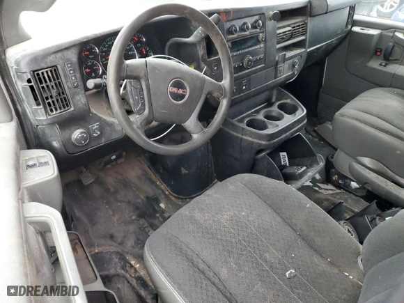 2019 GMC Savana Cargo Van with VIN 1GTW7AFG8K1272311, listed as a Copart auction lot 87918855 with 141,396 mi miles and Salvage Title. Bid and sale history available at carsss.com. Image 8.