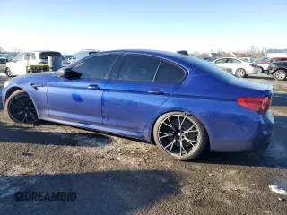 2019 BMW M5 with VIN WBSJF0C5XKB285493, listed as a Copart auction lot 87696545 with 47,381 mi miles and Salvage Title. Bid and sale history available at carsss.com. Image 2.