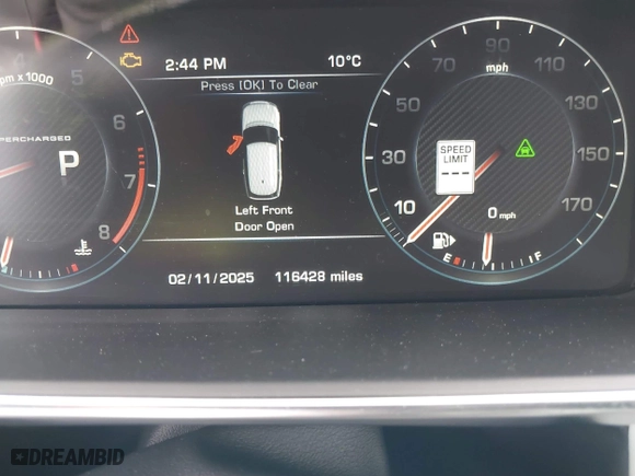 2015 Land Rover Range Rover Supercharged Autobiography with VIN SALGV2TF3FA213189, listed as a IAAI auction lot 41557954 with 116,427 mi miles. Bid and sale history available at carsss.com. Image 7.