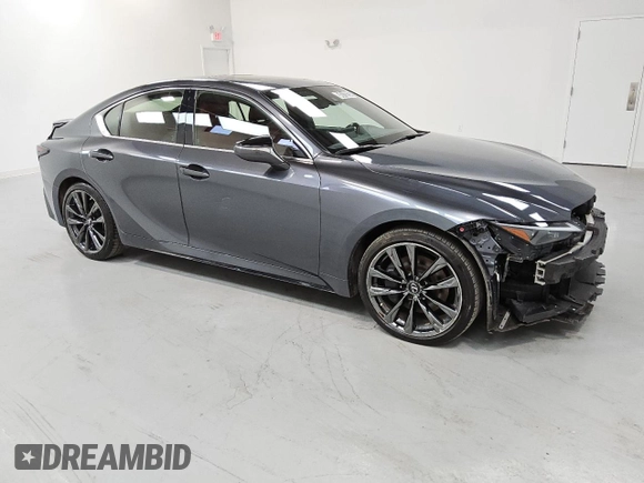 2022 Lexus IS 350 F Sport with VIN JTHGZ1E21N5025759, listed as a Copart auction lot 54313225 with 34,177 mi miles and Clean title. Bid and sale history available at DreamBid. Image 4.