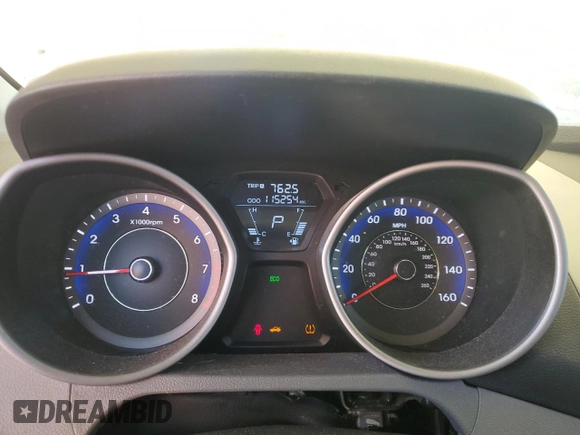 2012 Hyundai Elantra Limited with VIN KMHDH4AE3CU274216, listed as a Copart auction lot 53978675 with 115,254 mi miles and Salvage Title. Bid and sale history available at carsss.com. Image 9.