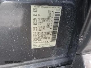 2020 Nissan Murano S with VIN 5N1AZ2AS1LN120818, listed as a Copart auction lot 42164945 with Not Provided miles and Salvage Title. Bid and sale history available at DreamBid. Image 14.