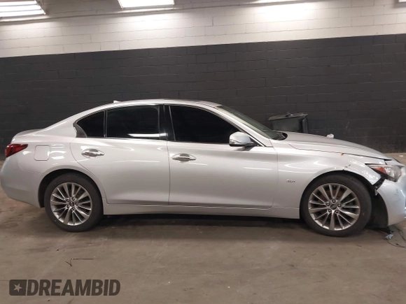 2018 Infiniti Q50 3.0t Luxe with VIN JN1EV7AR1JM430680, listed as a IAAI auction lot 41899270 with Not Provided miles. Bid and sale history available at carsss.com. Image 13.