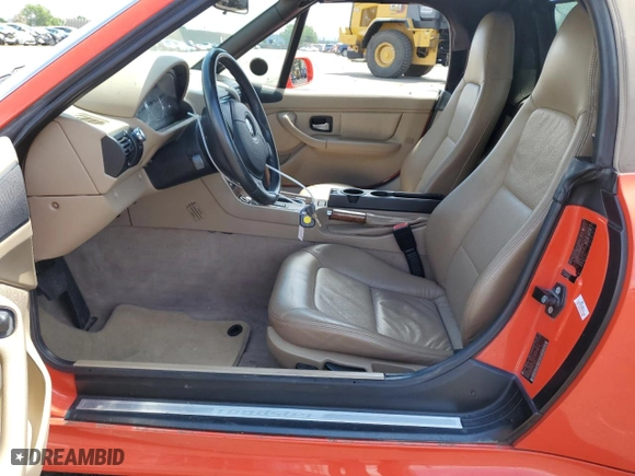 2000 BMW Z3 2.5L with VIN WBACH9340YLM91704, listed as a Copart auction lot 57235124 with 71,354 mi miles and Salvage Title. Bid and sale history available at carsss.com. Image 7.
