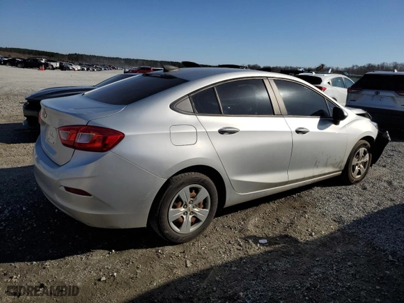 2017 Chevrolet Cruze LS with VIN 1G1BC5SM4H7153733, listed as a Copart auction lot 48614025 with 114,845 mi miles and Salvage Title. Bid and sale history available at carsss.com. Image 3.