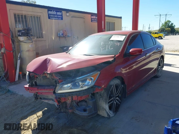 2016 Honda Accord Sport with VIN 1HGCR2F55GA137054, listed as a IAAI auction lot 41758711 with 106,922 mi miles and . Bid and sale history available at DreamBid. Image 17.