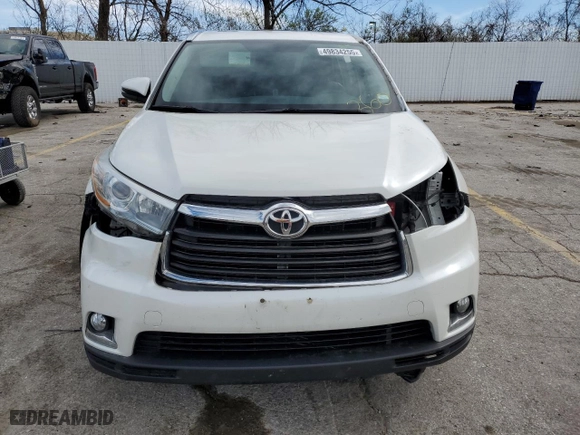 2015 Toyota Highlander Limited with VIN 5TDDKRFH9FS137585, listed as a Copart auction lot 49834255 with 138,281 mi miles and Salvage Title. Bid and sale history available at carsss.com. Image 5.