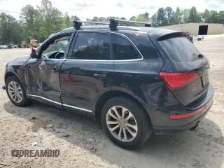 2013 Audi Q5 Premium with VIN WA1CFAFP8DA059460, listed as a Copart auction lot 54691185 with Not provided miles and Salvage title. Bid and sale history available at DreamBid. Image 2.