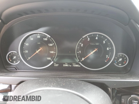 2016 BMW X6 xDrive35i with VIN 5UXKU2C55G0N81617, listed as a Copart auction lot 52190213 with 73,585 mi miles. Bid and sale history available at carsss.com. Image 9.