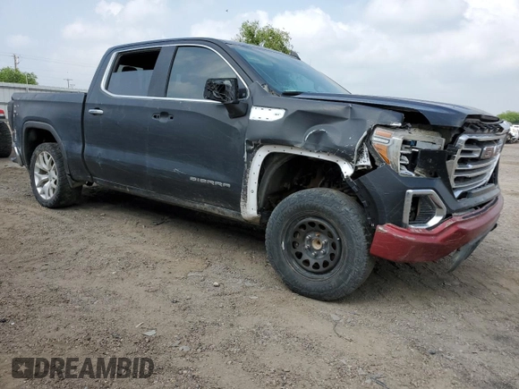 2020 GMC Sierra 1500 SLT with VIN 3GTP8DED9LG292449, listed as a Copart auction lot 55072415 with 134,040 mi miles and Salvage title. Bid and sale history available at DreamBid. Image 4.