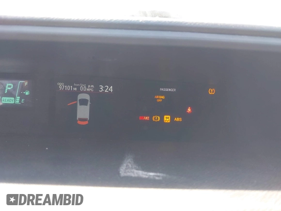 2013 Toyota Prius One with VIN JTDKDTB33D1051613, listed as a IAAI auction lot 42081513 with 97,101 mi miles. Bid and sale history available at carsss.com. Image 7.