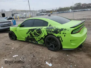2019 Dodge Charger Scat Pack with VIN 2C3CDXGJ4KH662773, listed as a Copart auction lot 53092825 with 55,644 mi miles and Salvage title. Bid and sale history available at DreamBid. Image 2.