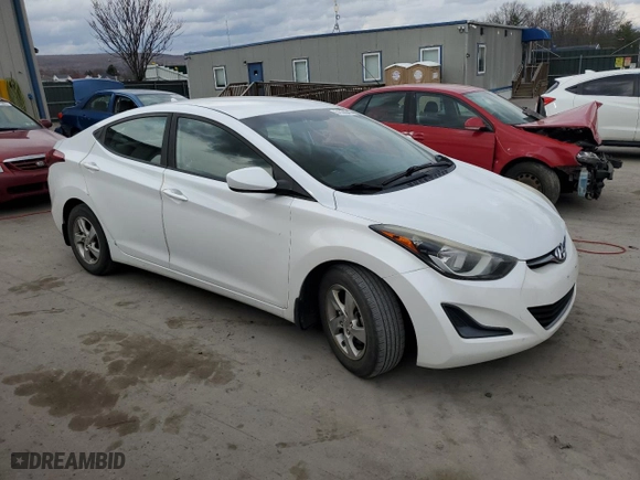 2015 Hyundai Elantra SE with VIN 5NPDH4AE6FH602988, listed as a Copart auction lot 51039345 with 145,121 mi miles and Salvage Title. Bid and sale history available at carsss.com. Image 4.