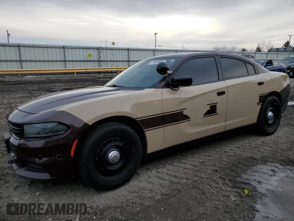 2018 Dodge Charger Police with VIN 2C3CDXKTXJH330117, listed as a Copart auction lot 43968835 with 93,680 mi miles and Clean Title. Bid and sale history available at carsss.com. Image 1.