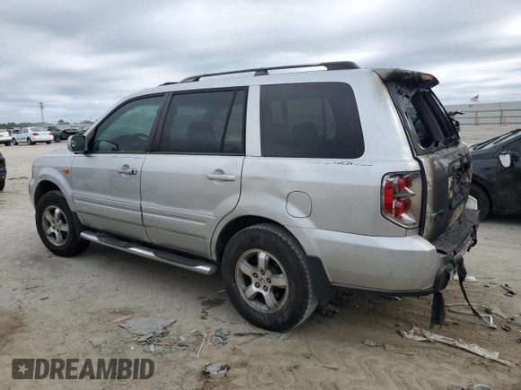 2008 Honda Pilot SE with VIN 5FNYF283X8B021057, listed as a Copart auction lot 43867145 with Not Provided miles and Salvage Title. Bid and sale history available at DreamBid. Image 2.