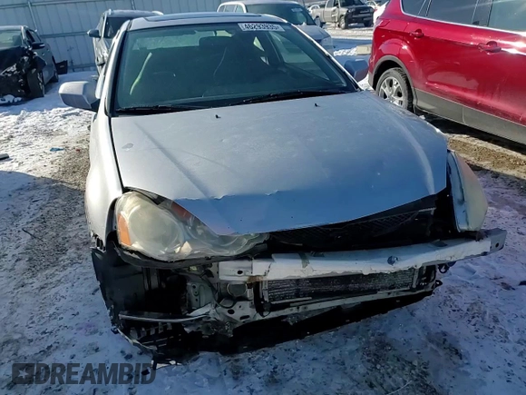 2002 Acura RSX Type S with VIN JH4DC53022C001359, listed as a Copart auction lot 46293935 with 294,429 mi miles and Salvage Title. Bid and sale history available at carsss.com. Image 10.