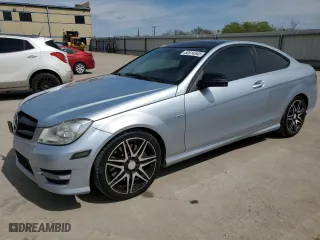2013 Mercedes-Benz C-Class C 250 with VIN WDDGJ4HB9DG030562, listed as a Copart auction lot 50614545 with 144,955 mi miles and Salvage Title. Bid and sale history available at carsss.com. Image 1.