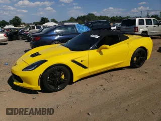 2016 Chevrolet Corvette 3LT with VIN 1G1YF3D71G5109857, listed as a Copart auction lot 69100414 with 63,216 mi miles and Salvage Title. Bid and sale history available at carsss.com. Image 1.