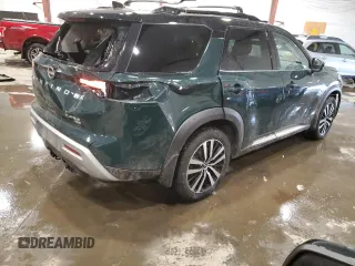 2024 Nissan Pathfinder Platinum z VIN 5N1DR3DK2RC202673, wystawiony jako Copart lot #43844925 z przebiegiem 16 813 mil mil oraz Szkoda całkowita • Salvage title. Historia ofert i sprzedaży dostępna na DreamBid. Obrazek 3.