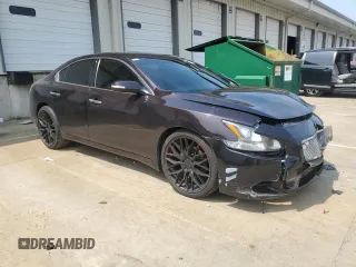 2014 Nissan Maxima S with VIN 1N4AA5AP5EC480302, listed as a Copart auction lot 60444595 with 78,353 mi miles and Salvage title. Bid and sale history available at DreamBid. Image 4.
