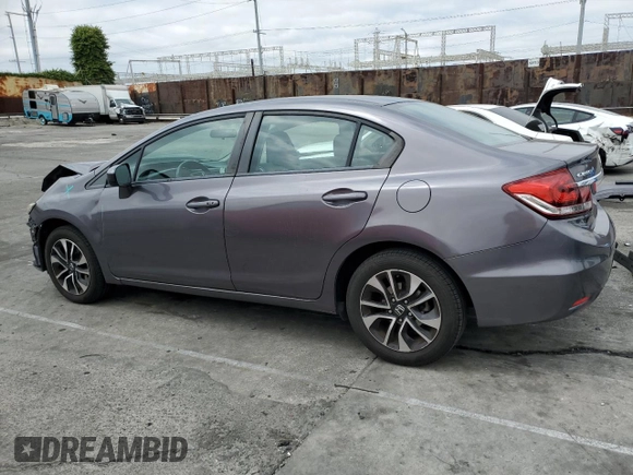 2015 Honda Civic EX with VIN 2HGFB2F85FH565301, listed as a Copart auction lot 54958005 with 114,635 mi miles and Salvage Title. Bid and sale history available at DreamBid. Image 2.