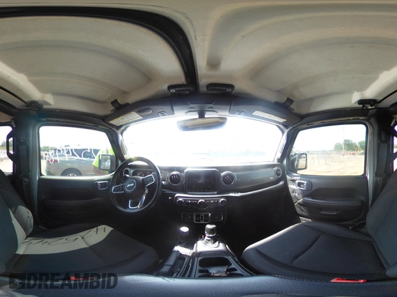 2019 Jeep Wrangler Unlimited Sahara with VIN 1C4HJXEN5KW542403, listed as a IAAI auction lot 42524989 with 60,451 mi miles and . Bid and sale history available at DreamBid. Image 18.