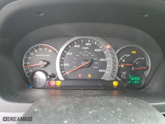 2005 Honda Pilot EX-L with RES with VIN 5FNYF18665B028247, listed as a Copart auction lot 87812355 with 211,331 mi miles and Salvage Title. Bid and sale history available at carsss.com. Image 9.