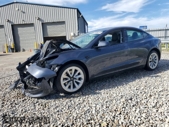 2022 Tesla Model 3 with VIN 5YJ3E1EA4NF371483, listed as a Copart auction lot 49287665 with 59,476 mi miles and Salvage Title. Bid and sale history available at DreamBid. Image 1.