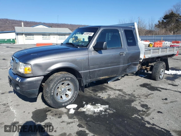 2009 Ford Ranger XL with VIN 1FTZR15E69PA51191, listed as a Copart auction lot 42599105 with 155,744 mi miles and Salvage Title. Bid and sale history available at carsss.com. Image 1.
