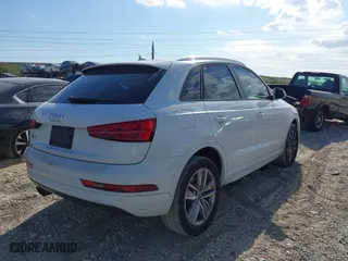 2018 Audi Q3 Premium with VIN WA1BCCFS6JR010047, listed as a IAAI auction lot 41795209 with 99,609 mi miles. Bid and sale history available at carsss.com. Image 4.