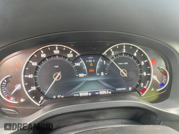 2019 BMW X3 sDrive30i with VIN 5UXTR7C55KLR44556, listed as a Copart auction lot 55632405 with 95,330 mi miles and Clean Title. Bid and sale history available at DreamBid. Image 9.